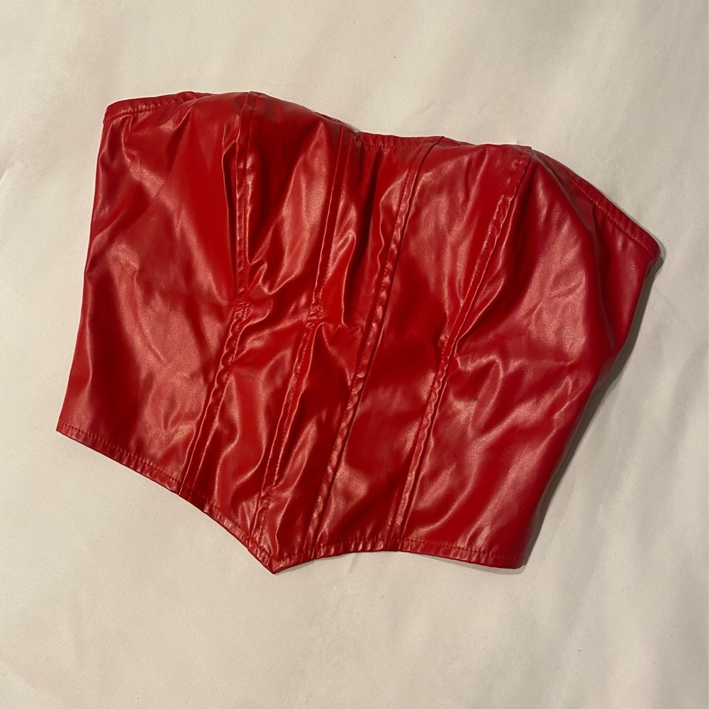 RED ZIP BACK CORSET❤️